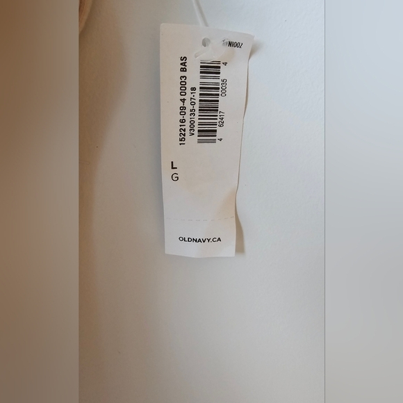 Old Navy First Layer Nude Spaghetti Strap Top Cotton Size L - Picture 3 of 4